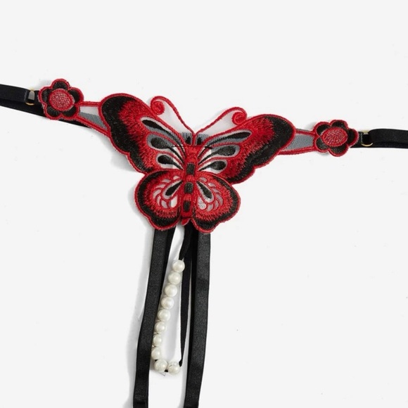 SEXY Plus Butterfly Decor Crotchless Panties *NEW* - Picture 4 of 5